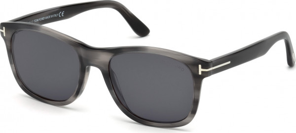 Tom Ford FT0595 ERIC-02 Sunglasses, 20A - Black Horn / Black Horn