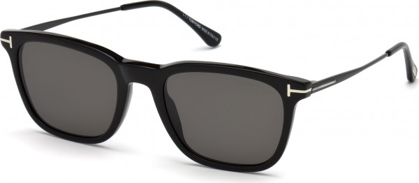 Tom Ford FT0625 ARNAUD-02 Sunglasses, 01D - Shiny Black / Shiny Black