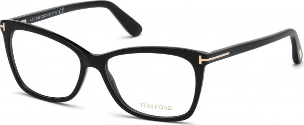 Tom Ford FT5514 Eyeglasses, 001 - Shiny Black / Shiny Black