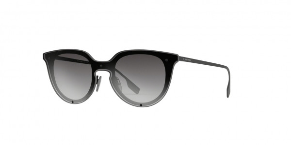 Burberry BE3102 Sunglasses, 12838G BLACK RUBBER (BLACK)