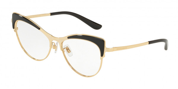Dolce & Gabbana DG1308 Eyeglasses, 501 BLACK/GOLD