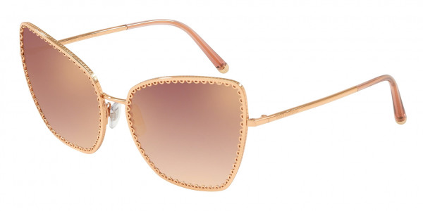 Dolce & Gabbana DG2212 Sunglasses, 12986F PINK GOLD