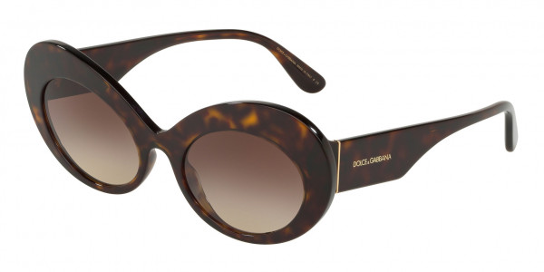 Dolce & Gabbana DG4345 Sunglasses, 502/13 HAVANA (HAVANA)