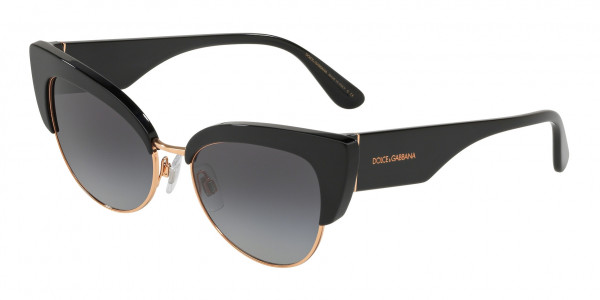 Dolce & Gabbana DG4346 Sunglasses, 501/8G BLACK
