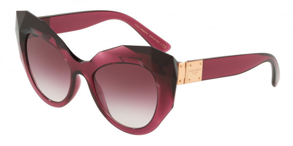 Dolce & Gabbana DG6122 Sunglasses, 17548H TRANSPARENT DARK CHERRY