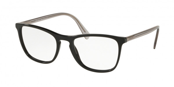Prada PR 08VV CONCEPTUAL Eyeglasses, 1AB1O1 BLACK (BLACK)