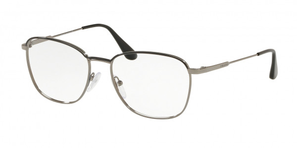 Prada PR 57VV CONCEPTUAL Eyeglasses, M4Y1O1 BLACK/GUNMETAL (BLACK)