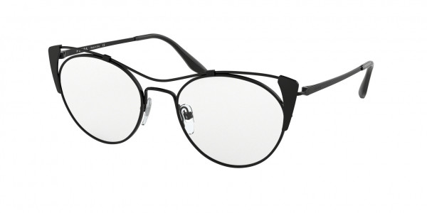 Prada PR 58VV CONCEPTUAL Eyeglasses, 2641O1 BLACK/MATTE BLACK (BLACK)