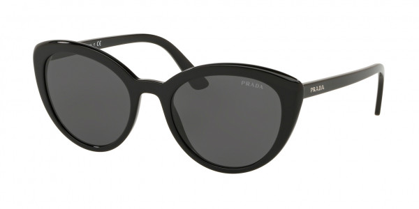Prada PR 02VSF CONCEPTUAL Sunglasses, 1AB5S0 CONCEPTUAL BLACK GREY (BLACK)