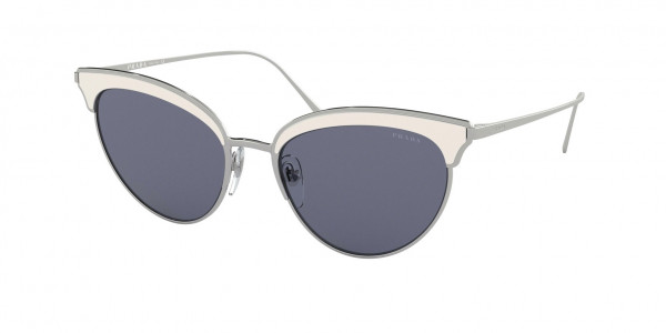 Prada PR 60VS CONCEPTUAL Sunglasses, 406420 CONCEPTUAL SILVER/IVORY BLUE (SILVER)