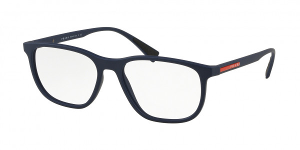 Prada Linea Rossa PS 05LV LIFESTYLE Eyeglasses, 2881O1 BLUE RUBBER (BLUE)