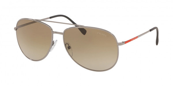 Prada Linea Rossa PS 55US LIFESTYLE Sunglasses, 5AV1X1 LIFESTYLE GUNMETAL GRADIENT BR (GREY)