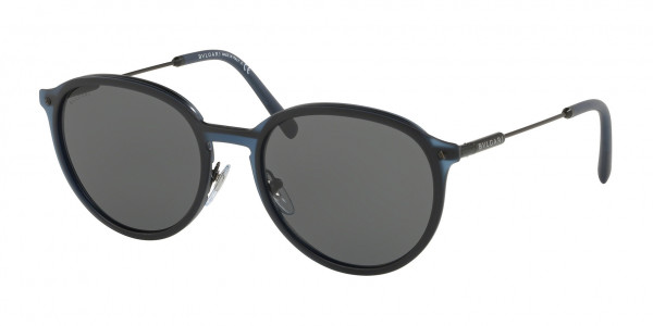 Bvlgari BV5045 Sunglasses, 128/87 MATTE BLUE (BLUE)