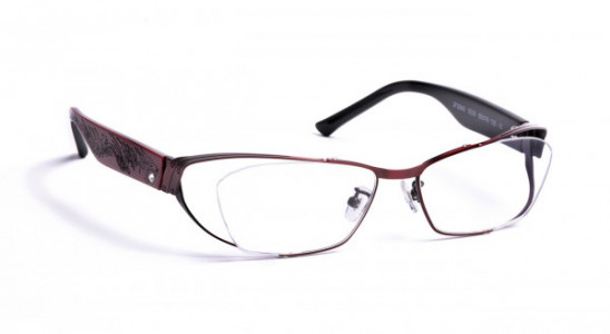 J.F. Rey JF2840 Eyeglasses, AF JF2840 3530 BRUSHED RED/BURGUNDY 3D (3530)