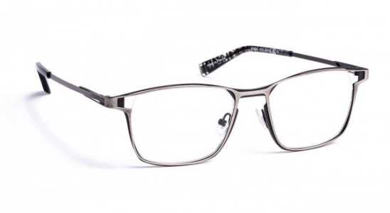 J.F. Rey JF2834 Eyeglasses, BRUSHED SILVER / BLACK (1313)