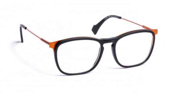 J.F. Rey JF1481 Eyeglasses, MAT BLACK / ORANGE COPPER (0063)