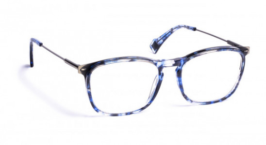 J.F. Rey JF1481 Eyeglasses, BLUE / BRUSHED SILVER (2017)