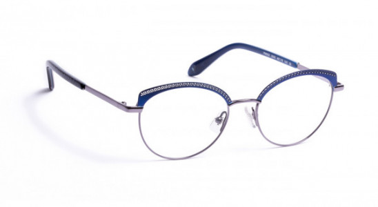 J.F. Rey PM052 Eyeglasses, BLUE/SHINY GUN (2505)