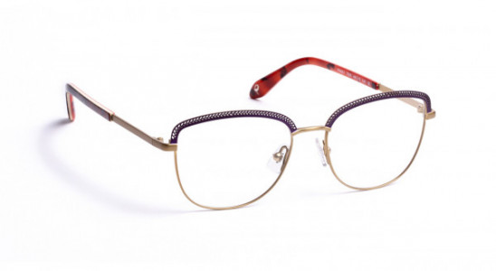 J.F. Rey PM051 Eyeglasses, PURPLE/BRUSHED GOLD (7555)