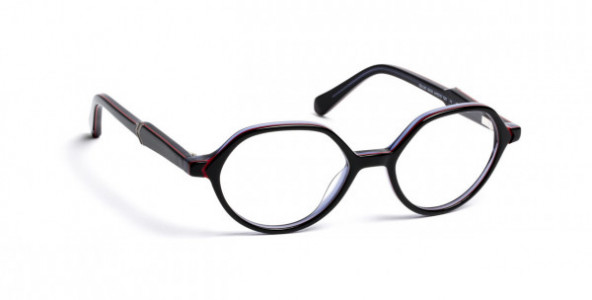 J.F. Rey IGLOO Eyeglasses, BLACK/RED 4/6 BOY (0030)