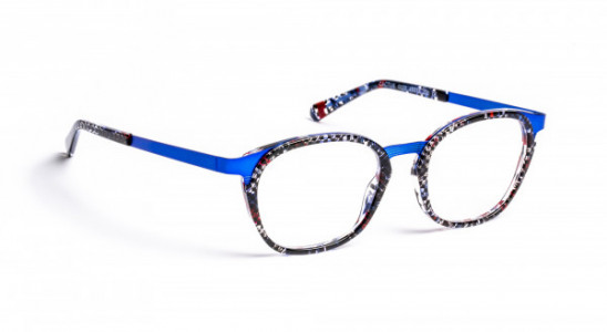 J.F. Rey CACTUS Eyeglasses, WEB BLACK/WHITE/RED/BLUE 12/16 BOY (0020)
