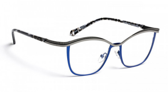 Boz by J.F. Rey GITANE Eyeglasses, SHINY RUTHENIUM/MATT BLACK/BLUE (0025)