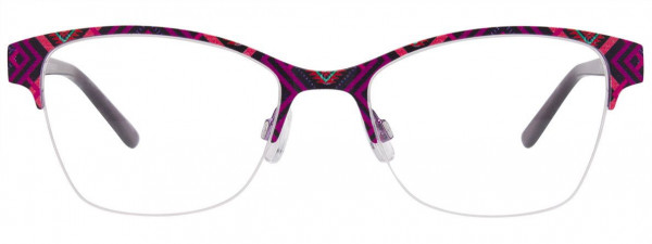 Takumi TK1089 Eyeglasses, 080 - Purple & Red & Aqua