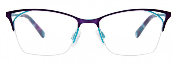 Takumi TK1087 Eyeglasses, 080 - Satin Purple & Turquoise