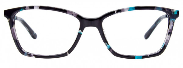Takumi TK1082 Eyeglasses, 060 - Teal & Black & Crystal