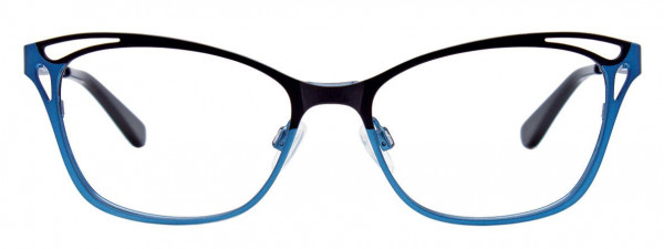 Takumi TK1058 Eyeglasses, 050 - Satin Black & Blue