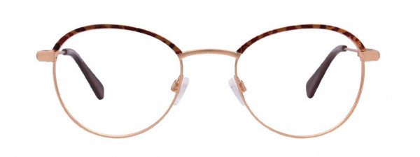 Takumi TK1049 Eyeglasses, 010 - Satin Gold & Demi Amber