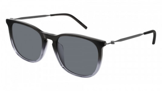 Tomas Maier TM0005SA Sunglasses, 001 - GREY with RUTHENIUM temples and BLUE lenses