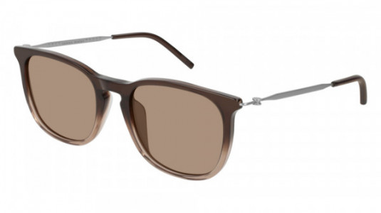 Tomas Maier TM0005SA Sunglasses, 002 - BROWN with SILVER temples and BROWN lenses