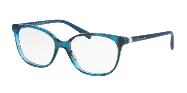 Bvlgari BV4129F Eyeglasses, 5396 VARIEGATED BLUE (BLUE)