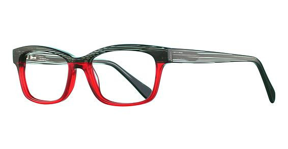 Vivian Morgan 8066 Eyeglasses, Red/Black