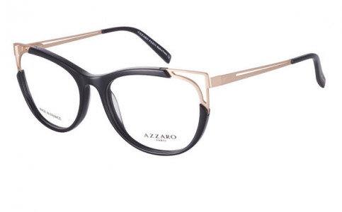 Azzaro AZ30257 Eyeglasses, C1 BLACK/GOLD