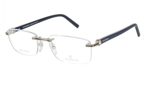 Charriol PC75016 Eyeglasses, C6 NAVY/BLACK/SILVER