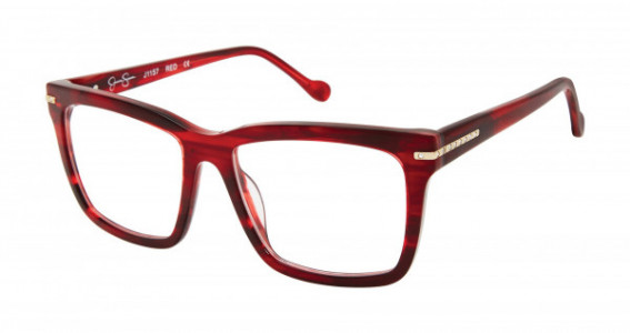 Jessica Simpson J1157 Eyeglasses, J1157 RED RED/GOLD