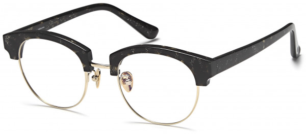 AGO PF80001 Eyeglasses, 02-Sparkling Black/Gold