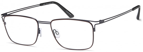 BIGGU B789 Eyeglasses, 03-Brown/Blue