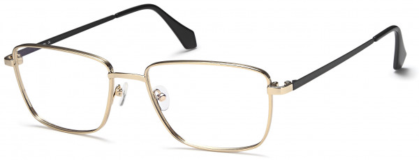 BIGGU B778 Eyeglasses, 01-Gold/Black