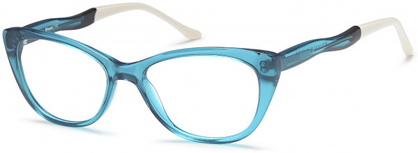 BIGGU B779 Eyeglasses, 01-Aqua Green/ Black/White