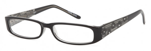 Traditional Plastics AMBER Eyeglasses, Black