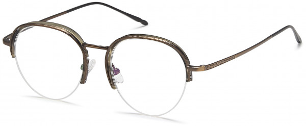 Menizzi M4043 Eyeglasses, 03-Brown Black/Ant Bronze