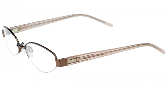 EasyClip Q4030 Eyeglasses, SATIN HAZEL BROWN