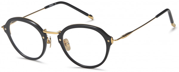 Menizzi M4057 Eyeglasses, 01-Black/Gold