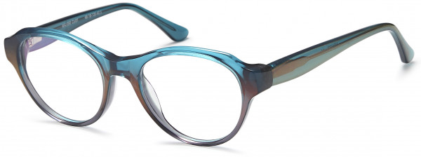 Menizzi M3090 Eyeglasses, 01-Gradient Crystal Teal
