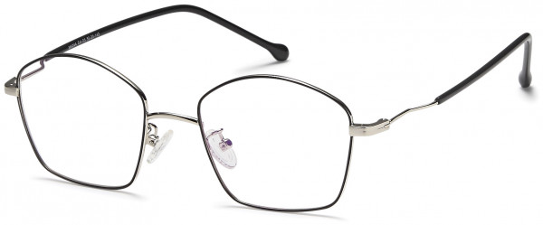 Menizzi M4044 Eyeglasses, 03-Silver/Black