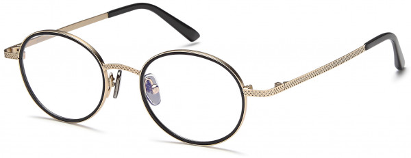 Menizzi M4035 Eyeglasses, 01-Gold/Black