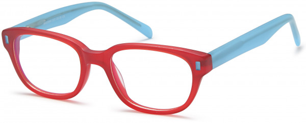 Menizzi M3034K Eyeglasses, 01-Red/Sky Blue